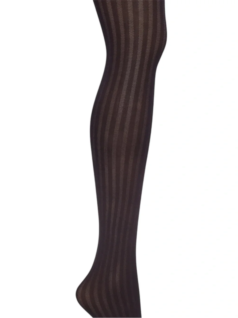 NWT Hanes EcoSmart Pinstripe Control Top Tights Black - XL